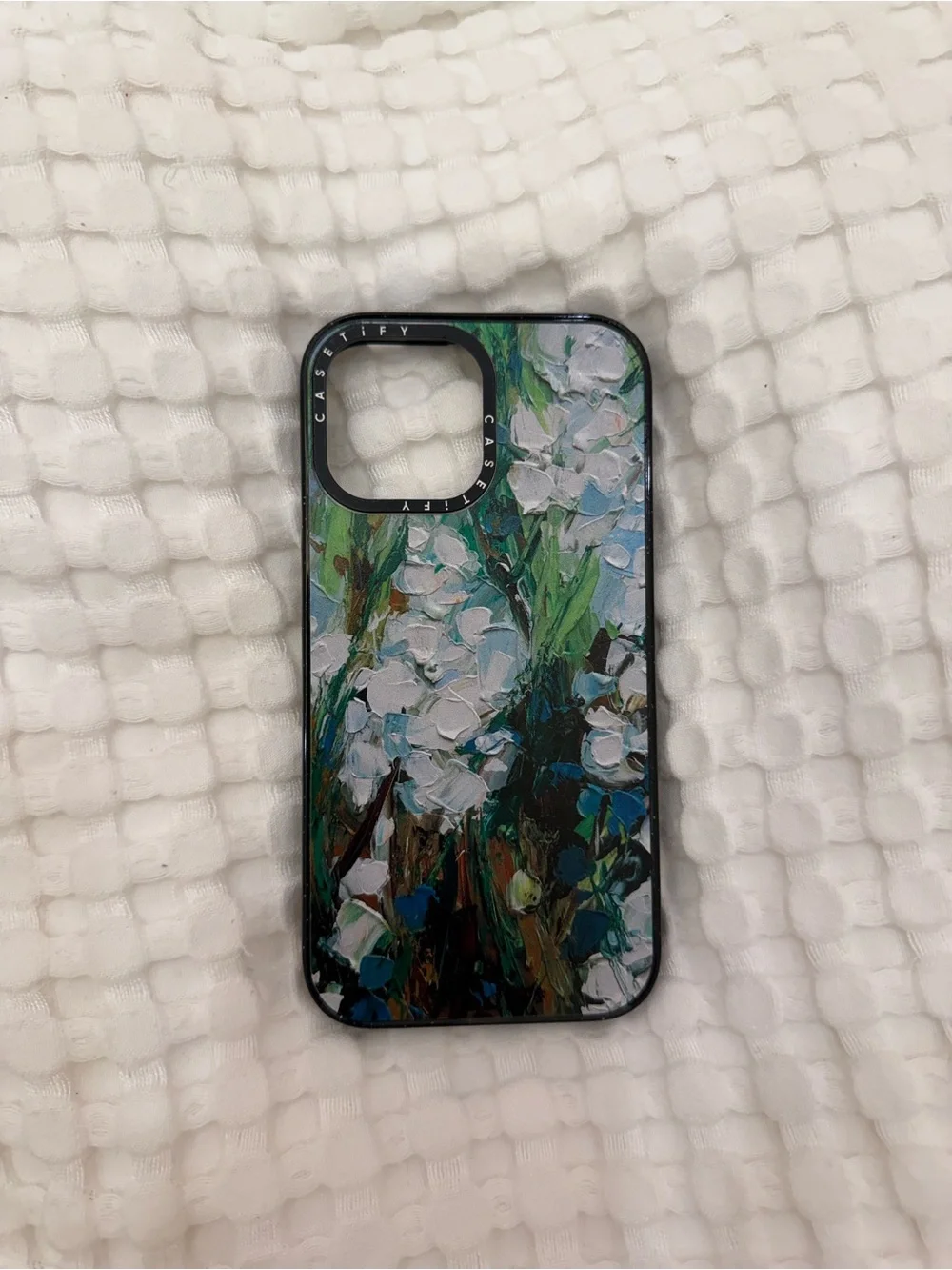 Casetify iPhone 13 Pro Max Floral Impression Phone Case - Blue Green White